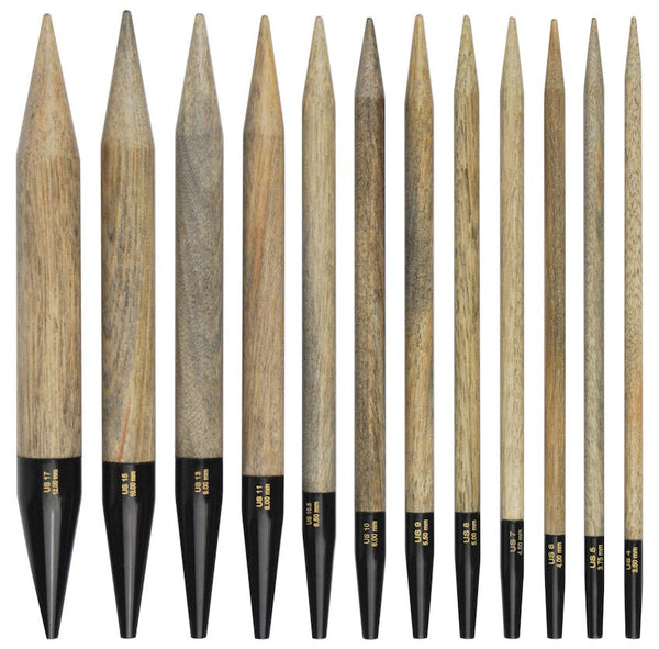 Lykke "Driftwood" Wood 5" (13cm) Interchangeable Circular Knitting Needle Tips