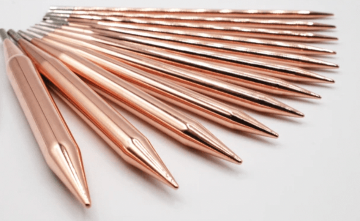 Lykke "Cypra" 13cm (5") Copper Interchangeable Circular Knitting Needle Set