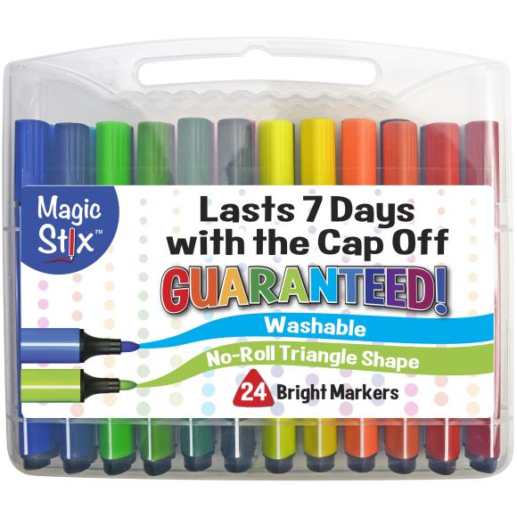 Pencil Grip "Magic Stix" Washable Colouring Markers - Bright Set