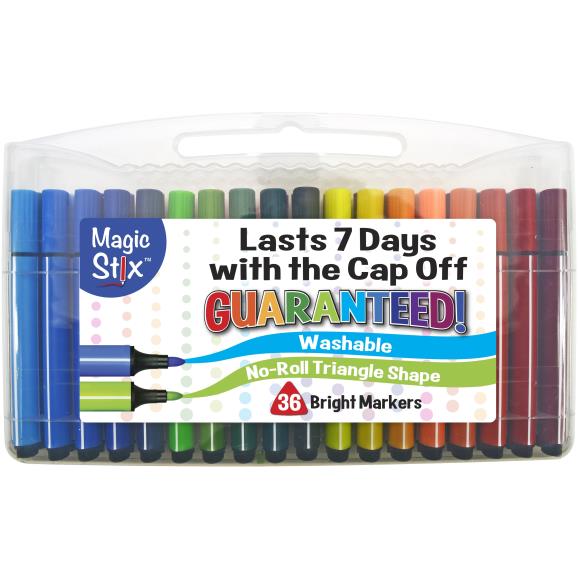 Pencil Grip "Magic Stix" Washable Colouring Markers - Bright Set