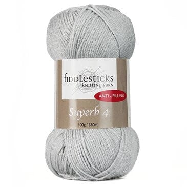 Fiddlesticks 100g "Superb 4" Acrylic 4-Ply Knitting Yarn