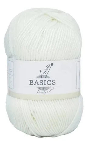Everyday Malli 100g "Basics" 8-Ply Acrylic Knitting Yarn - Choose Your Colour
