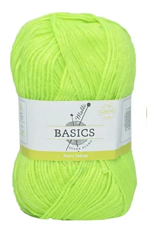 Everyday Malli 100g "Basics" 8-Ply Acrylic Knitting Yarn - Choose Your Colour