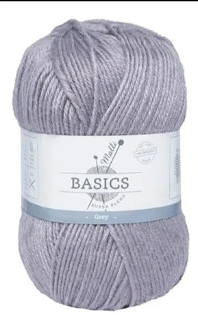 Everyday Malli 100g "Basics" 8-Ply Acrylic Knitting Yarn - Choose Your Colour