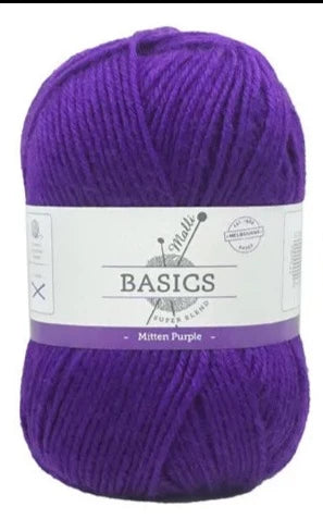 Everyday Malli 100g "Basics" 8-Ply Acrylic Knitting Yarn - Choose Your Colour