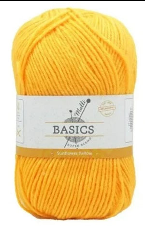 Everyday Malli 100g "Basics" 8-Ply Acrylic Knitting Yarn - Choose Your Colour