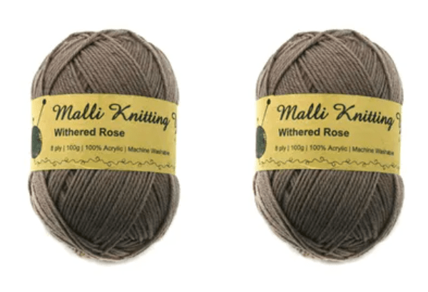 Everyday Malli 100g "Basics" 8-Ply Acrylic Knitting Yarn - Choose Your Colour