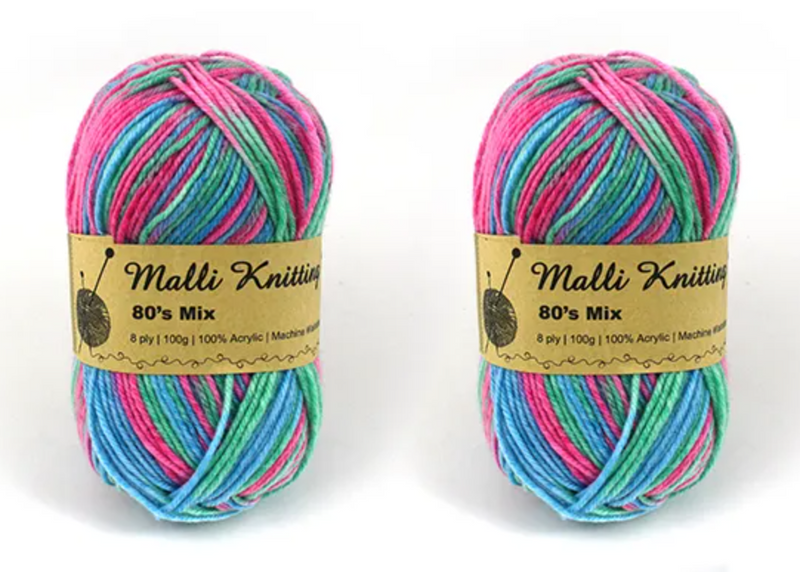 Everyday Malli 100g "Prints" Acrylic Knitting Yarn - Choose Your Colour