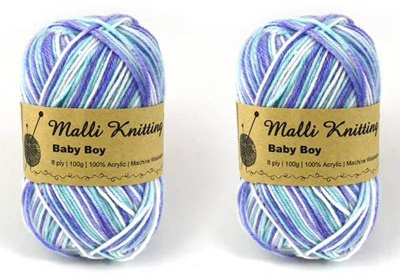 Everyday Malli 100g "Prints" Acrylic Knitting Yarn - Choose Your Colour
