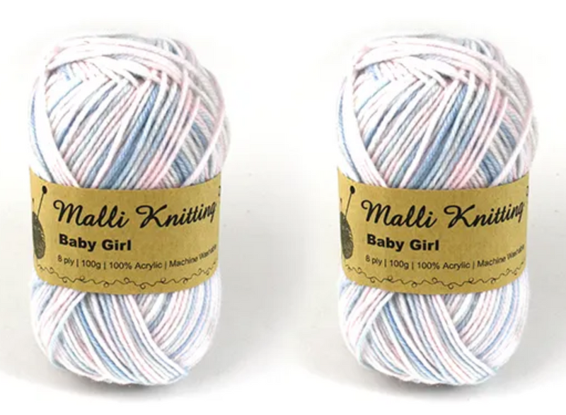 Everyday Malli 100g "Prints" Acrylic Knitting Yarn - Choose Your Colour
