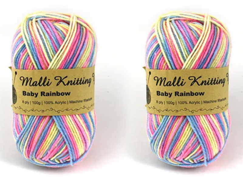 Everyday Malli 100g "Prints" Acrylic Knitting Yarn - Choose Your Colour