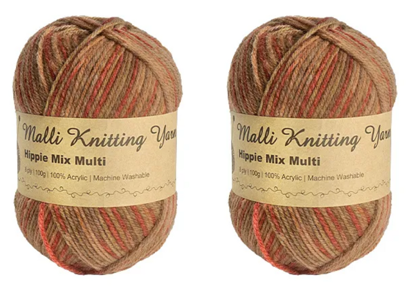 Everyday Malli 100g "Prints" Acrylic Knitting Yarn - Choose Your Colour