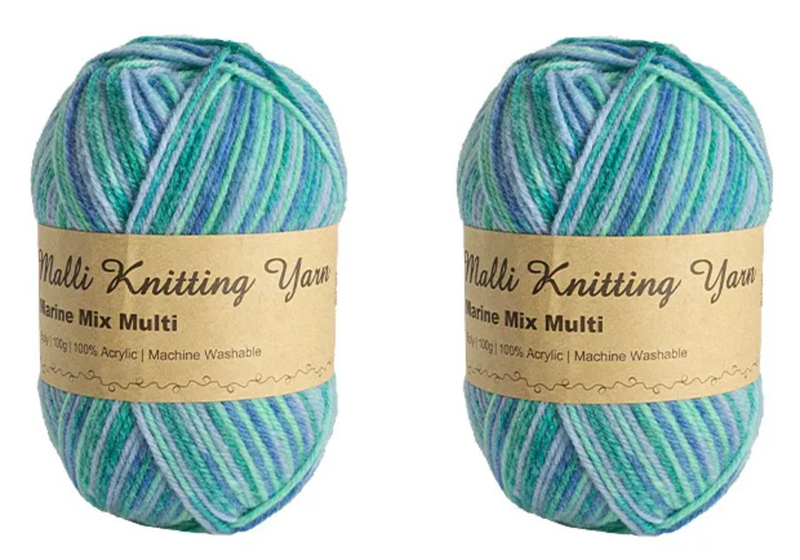 Everyday Malli 100g "Prints" Acrylic Knitting Yarn - Choose Your Colour