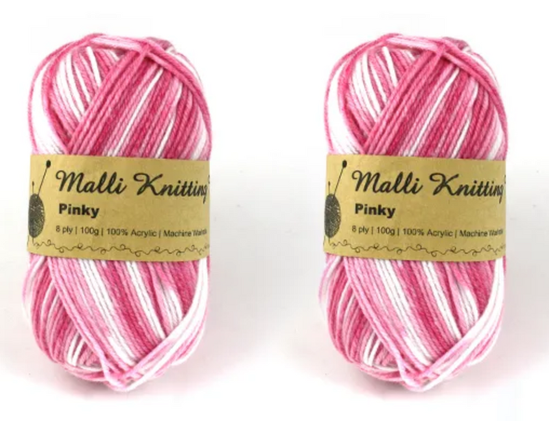 Everyday Malli 100g "Prints" Acrylic Knitting Yarn - Choose Your Colour