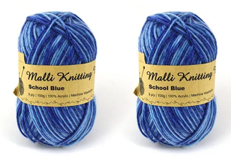 Everyday Malli 100g "Prints" Acrylic Knitting Yarn - Choose Your Colour