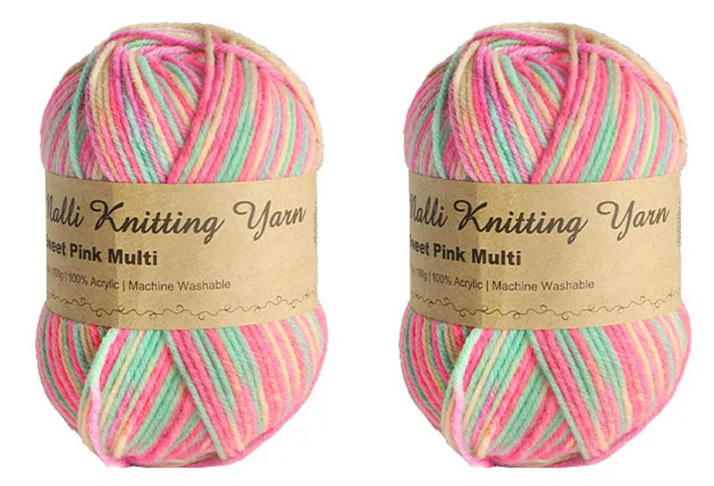 Everyday Malli 100g "Prints" Acrylic Knitting Yarn - Choose Your Colour