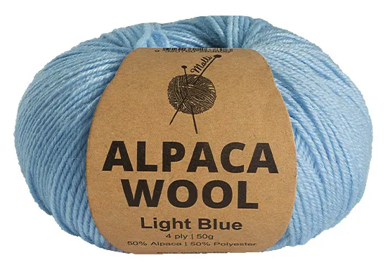 Everyday Malli 50g "Alpaca Wool" Knitting Yarn - Choose Your Colour