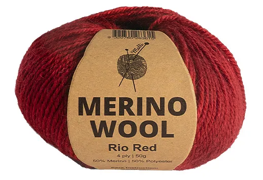 Everyday Malli 50g "Merino Wool" Knitting Yarn - Choose Your Colour