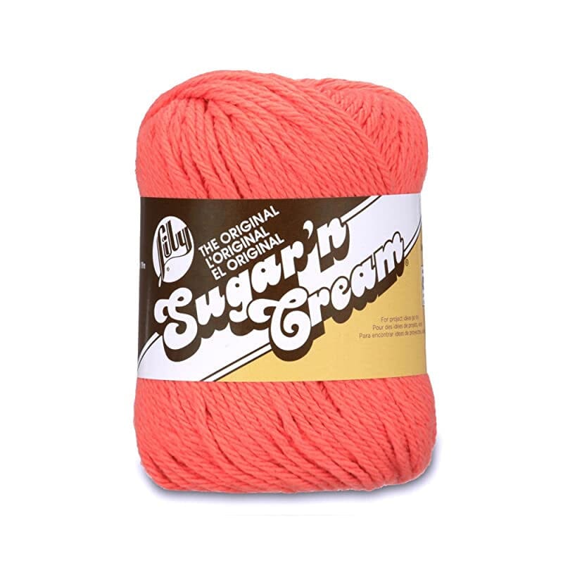 Lily 71g "Sugar n Cream" Worsted 100% Cotton Yarn - Solid Colours