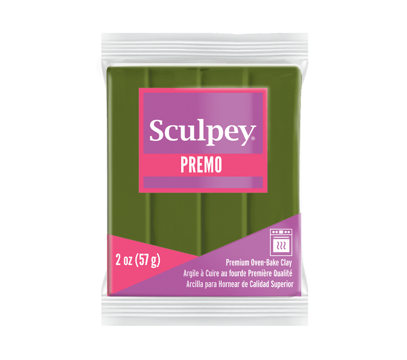 Sculpey Premo! Polymer Oven-Bake Clay - 57g Blocks - Solid Colours