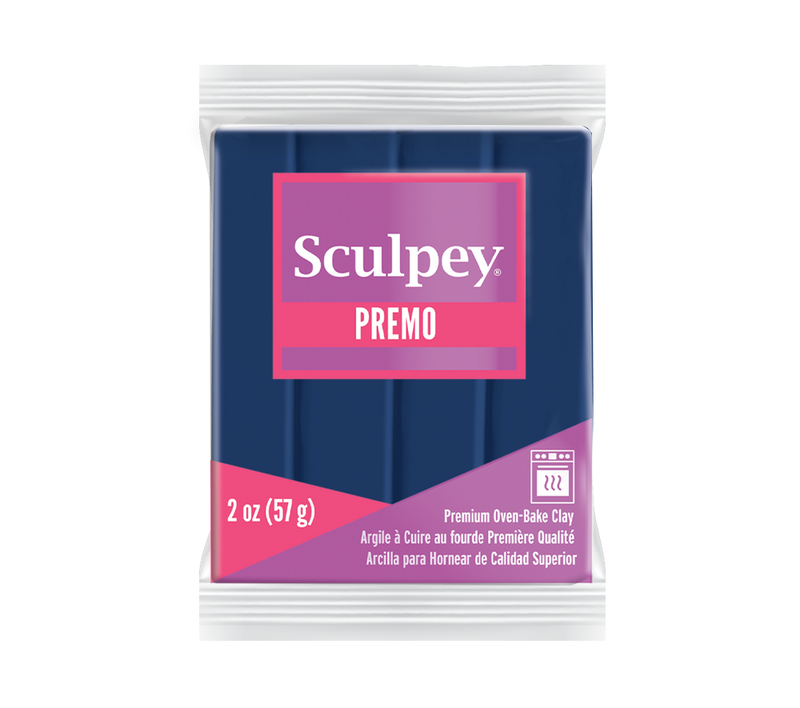 Sculpey Premo! Polymer Oven-Bake Clay - 57g Blocks - Solid Colours