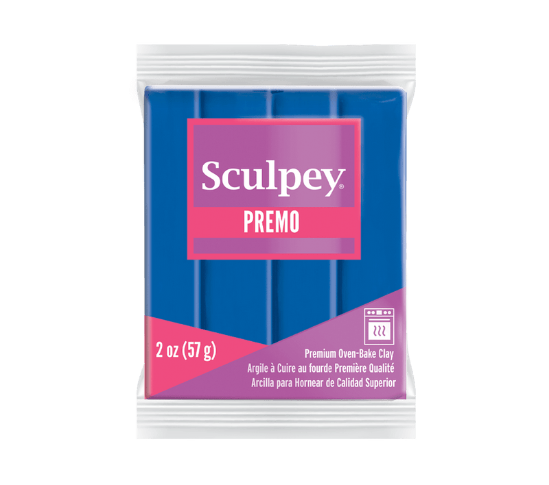 Sculpey Premo! Polymer Oven-Bake Clay - 57g Blocks - Solid Colours