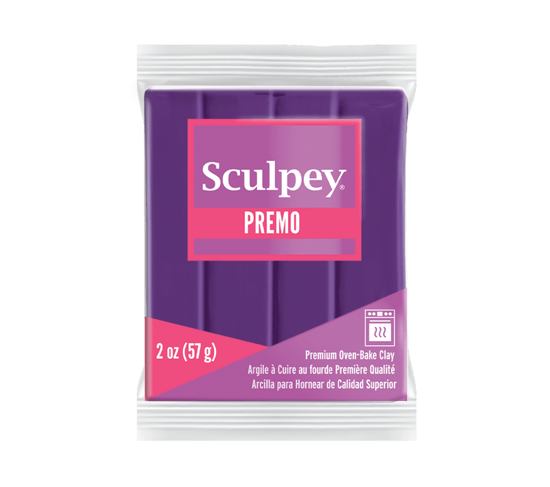 Sculpey Premo! Polymer Oven-Bake Clay - 57g Blocks - Solid Colours