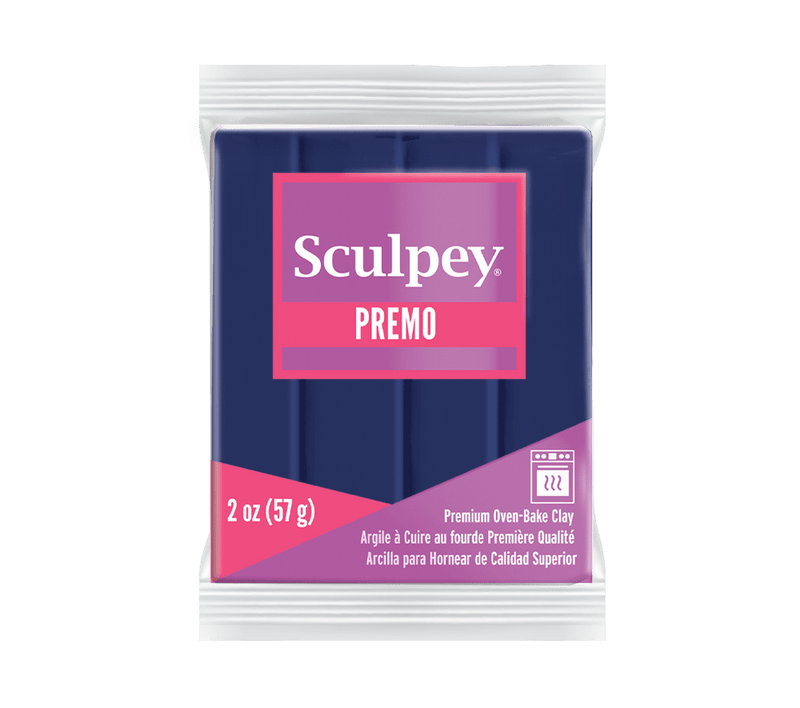 Sculpey Premo! Polymer Oven-Bake Clay - 57g Blocks - Solid Colours