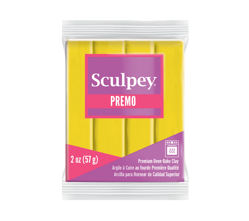Sculpey Premo! Polymer Oven-Bake Clay - 57g Blocks - Solid Colours