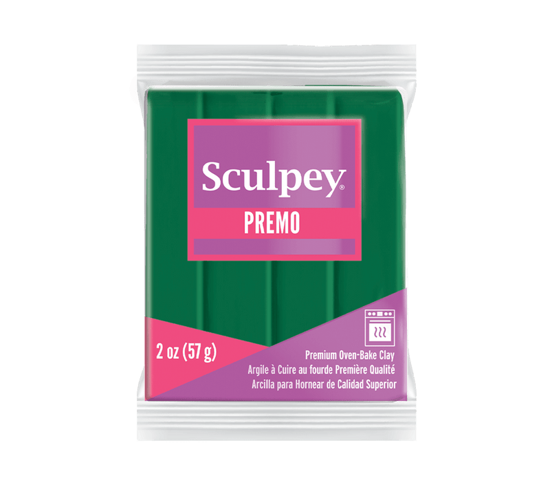 Sculpey Premo! Polymer Oven-Bake Clay - 57g Blocks - Solid Colours