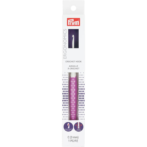 Prym Ergonomic Grip Crochet Hook (Dif. Sizes)