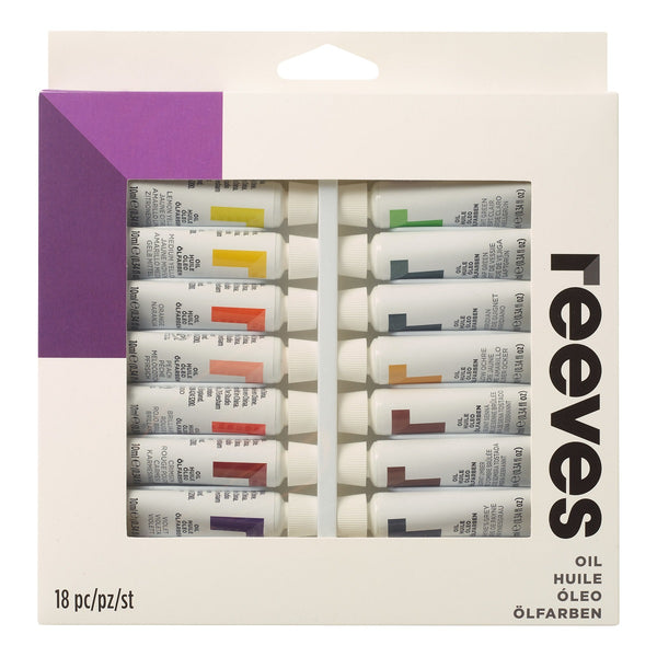 Reeves Artists' Oil Colour Paint - 10ml Tube Sets
