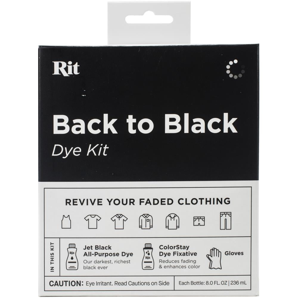 Rit Liquid Fabric Dye Black 8 Ounces, Pack of 3 Macao