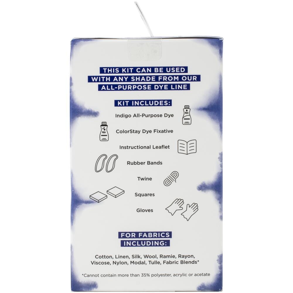 RIT All-Purpose Fabric Dye Kit - Indigo Shibori Tie-Dye