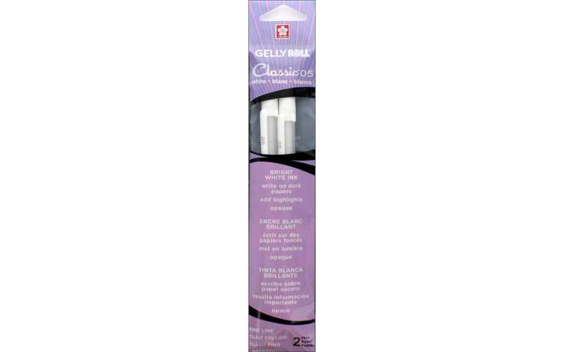 Sakura "Gelly Roll" Classic Gel Ink Pen - White - 2 Pack