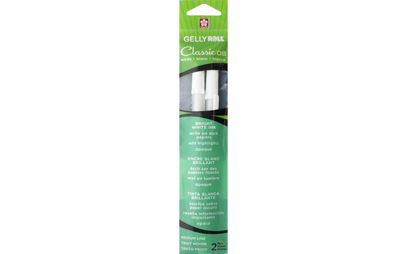 Sakura "Gelly Roll" Classic Gel Ink Pen - White - 2 Pack