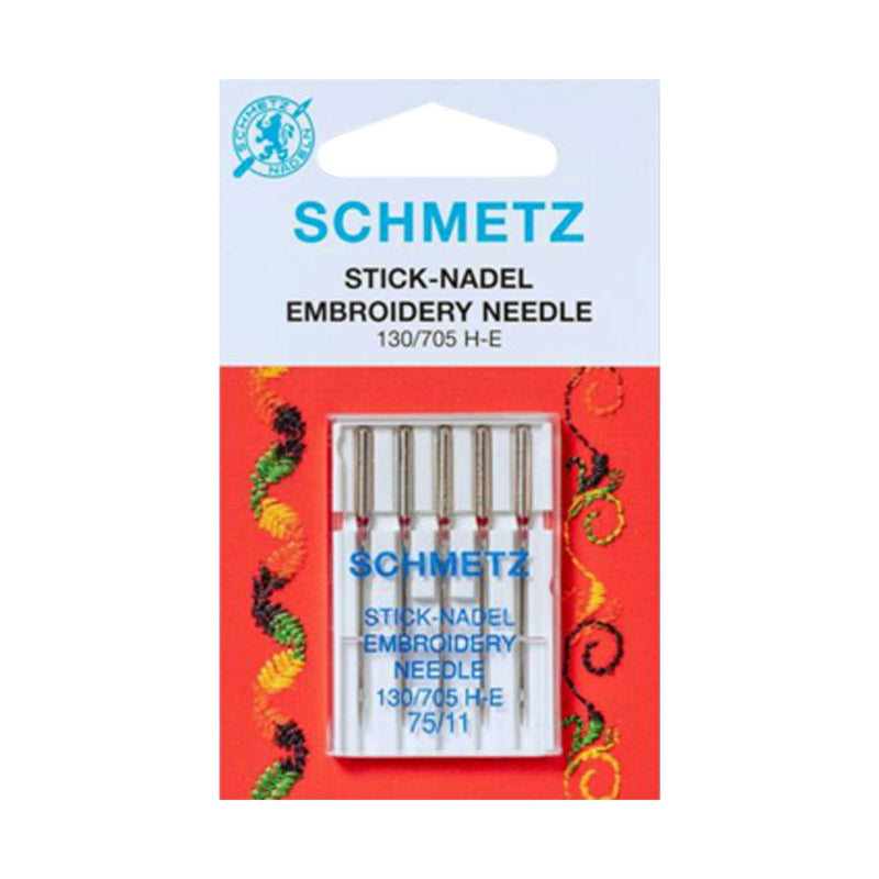 Schmetz "Embroidery" Sewing Machine Needles - 5 Pack - Choose Your Size