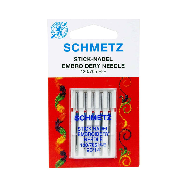 Schmetz "Embroidery" Sewing Machine Needles - 5 Pack - Choose Your Size