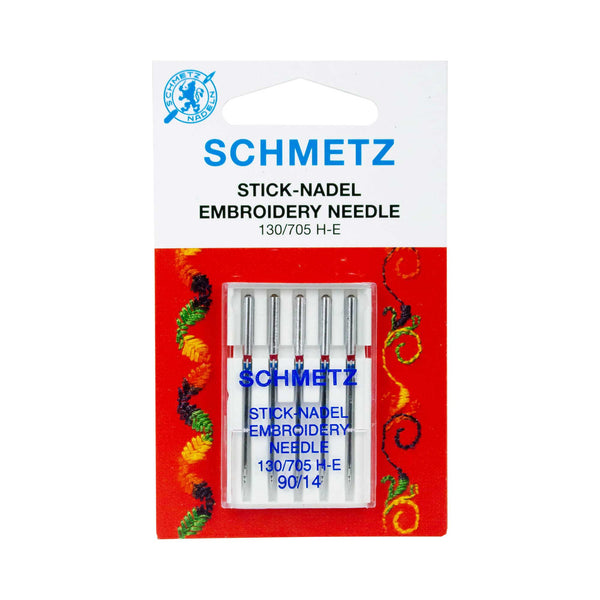 Schmetz "Embroidery" Sewing Machine Needles - 5 Pack - Choose Your Size