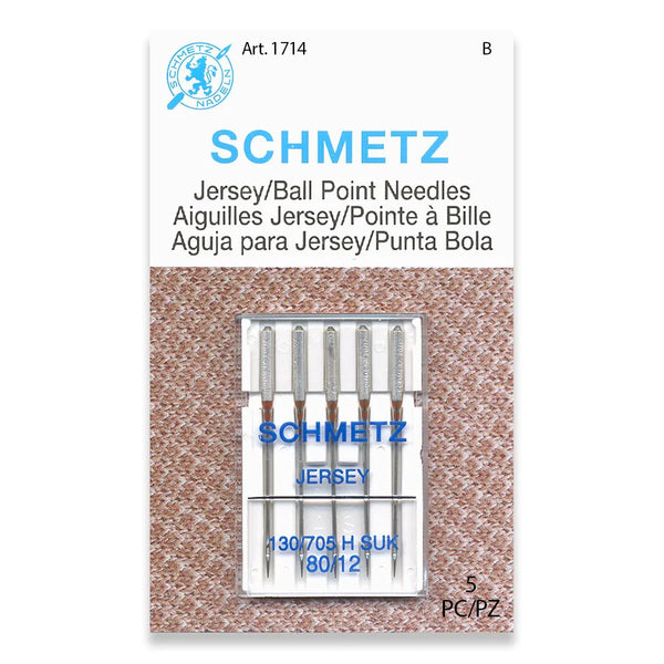 Schmetz "Jersey" Ball Point Sewing Machine Needles - 5 Pack - Choose Your Size