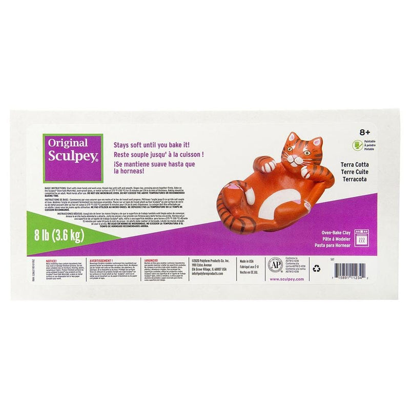 Sculpey "Original" Soft Oven-Bake Polymer Clay - Terracotta