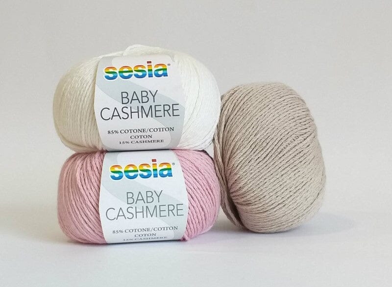 Sesia 25g "Baby Cashmere" 4-Ply Cotton & Cashmere Blend Yarn