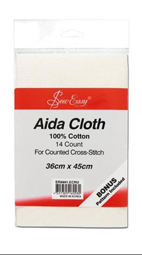 Sew Easy Pre-cut Aida Cloth Fabric - 14 Count