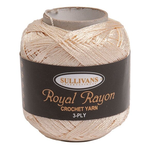 Sullivans 50g "Royal Rayon" 3-Ply Crochet Yarn - Choose Your Colour