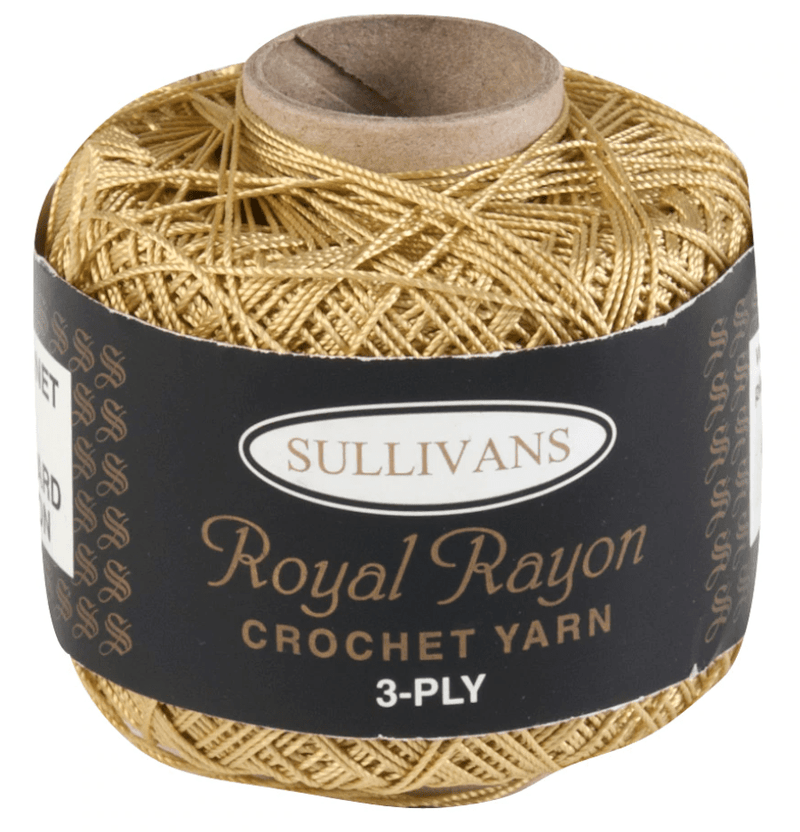 Sullivans 50g "Royal Rayon" 3-Ply Crochet Yarn - Choose Your Colour