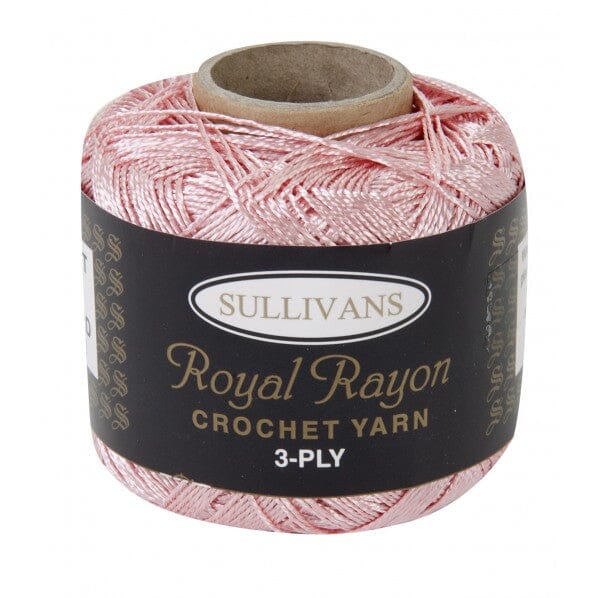 Sullivans 50g "Royal Rayon" 3-Ply Crochet Yarn - Choose Your Colour