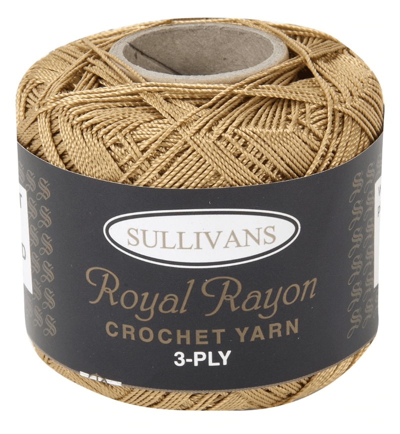 Sullivans 50g "Royal Rayon" 3-Ply Crochet Yarn - Choose Your Colour