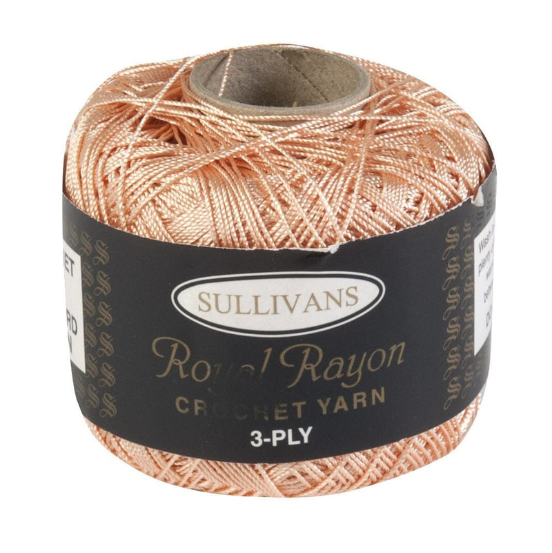 Sullivans 50g "Royal Rayon" 3-Ply Crochet Yarn - Choose Your Colour