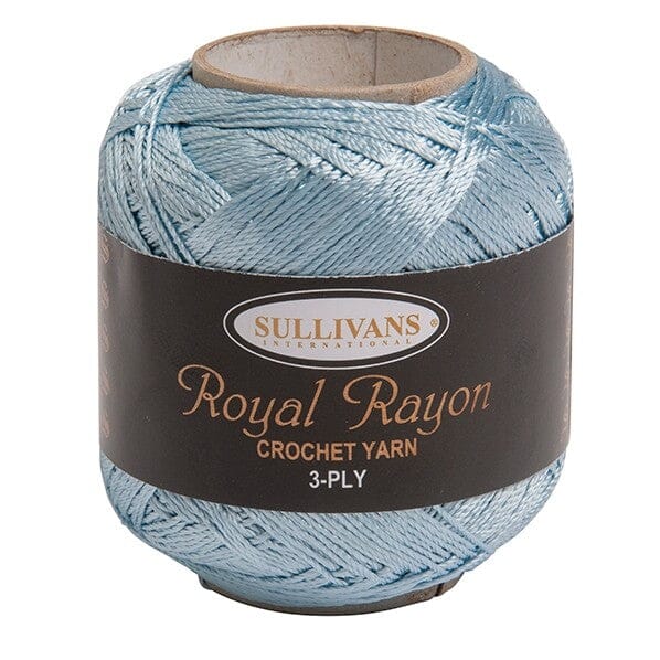 Sullivans 50g "Royal Rayon" 3-Ply Crochet Yarn - Choose Your Colour