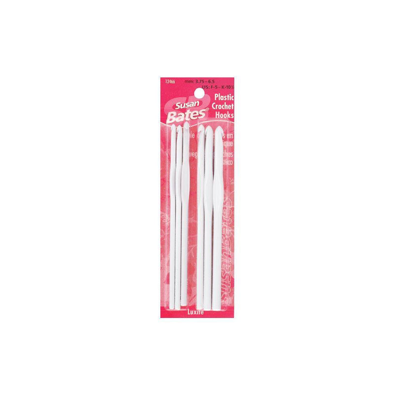 Susan Bates Luxite Plastic Crochet Hook Set